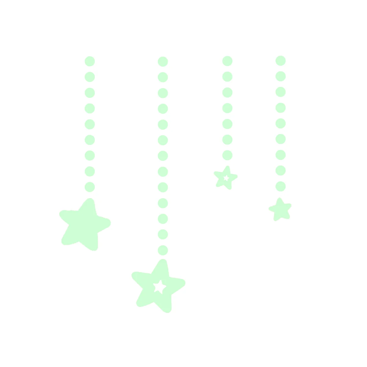 

Fluorescent Stickers Glow in the Dark Star Moon Luminous Wall Decal for Home Decoration (Moon & Star)