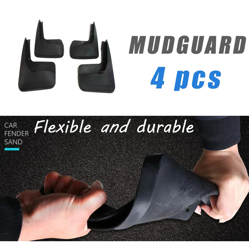 Mudflaps FOR Chrysler Grand Voyager Mudguards Fender Mud Flap Guard Splash Mudguard Fenders car accessories auto styline 4pcs