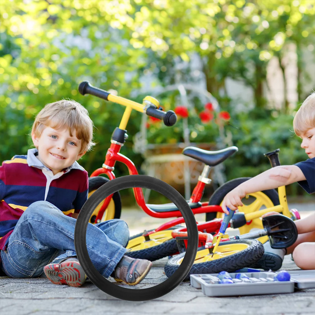 

2Pcs Children's Bike Inner Tube Durable Rubber Puncture Resistant Bicycle Tubes Safe Comfortable Ride Bike Tire Tube