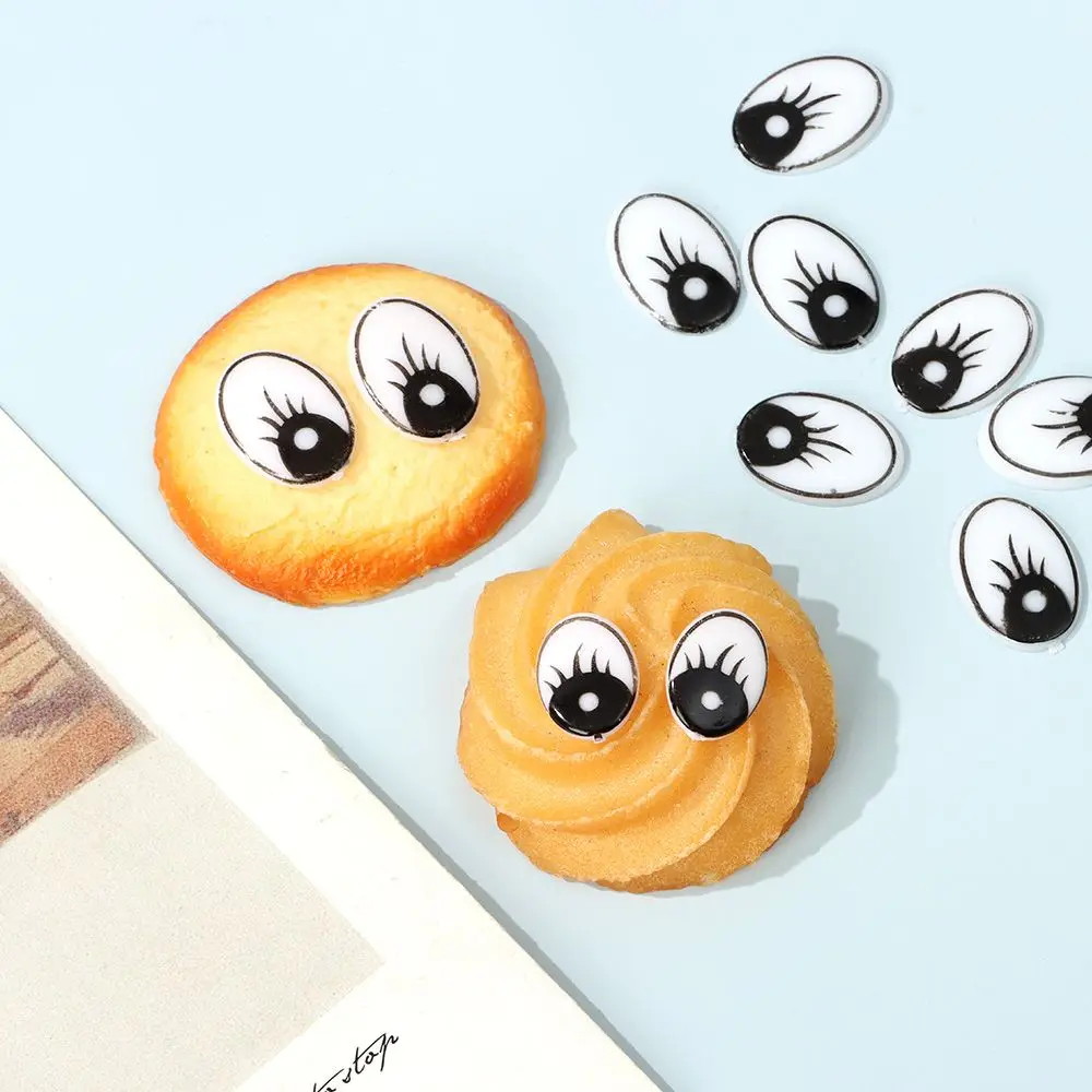 50Pcs DIY Doll Eyes Crochet Plastic Animal Eyeball Black White Color Doll Eye Kindergarten Children DIY Craft Supplies