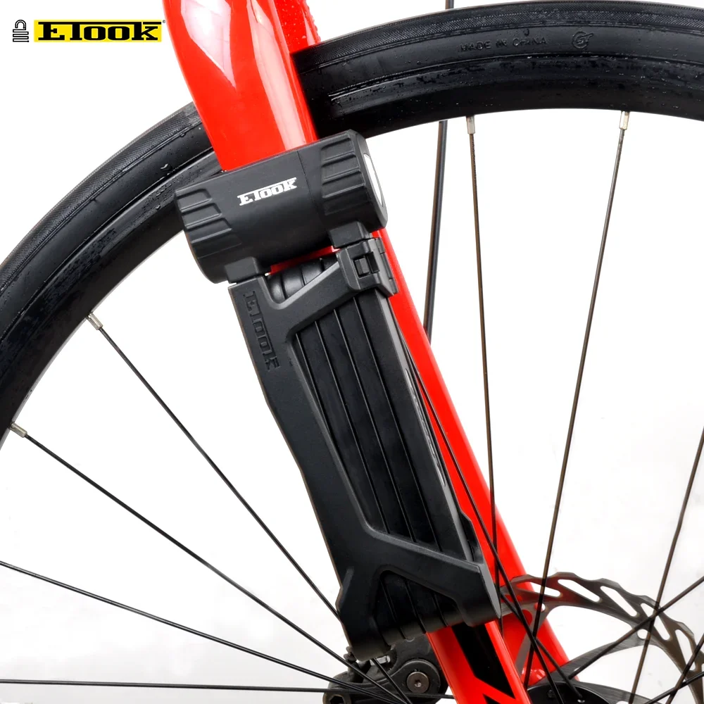 ETOOK Patent Design Holder Side Pull Out 900mm Suitable for Scooter Ebike Lock Foldable Bike Lock