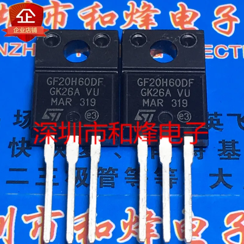 10PCS/Lot STGF20H60DF GF20H60DF TO-220F MOS Really Stock Original Best Quality Fast Shipping 100%Test