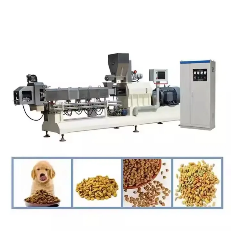 Stainless Steel Easy Maintenance Dry Pet Dog Food Extrusion Machinery Pet Dog Food Extruder Making Machine for Factory Lines