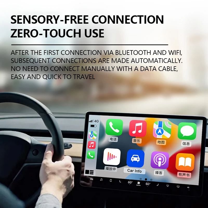 Z1D Mini Carplay Box Car OEM Wired to Wireless CarPlay Linux System Fast Connect Smart Mini AI Box USB Plug Play Wifi