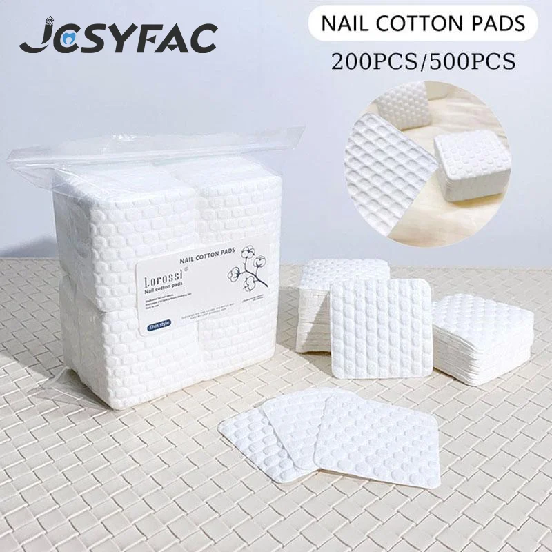 

200/500 Pcs Lint-Free Wipes Cotton Cleaner Paper Pads Nail Cotton Pad Polish Remover Gel Clean Manicure Napkins Varnish Tool