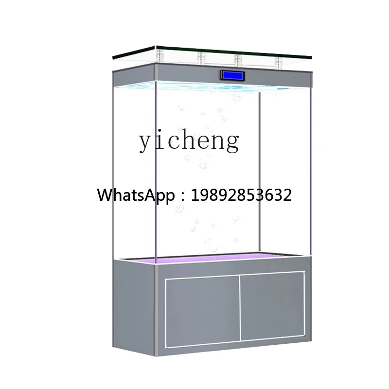 

H3-25 vertical fish tank floor-to-ceiling integrated bottom tank A complete set of explosion-proof thickened glass arowana tank