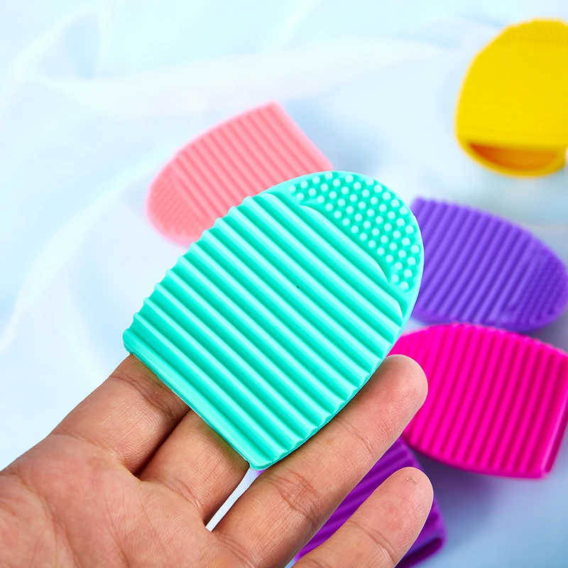 실리콘 메이크업 브러쉬, 클리닝 패드, 매트 브러쉬, 세척 도구, 눈썹 브러쉬, 1 개