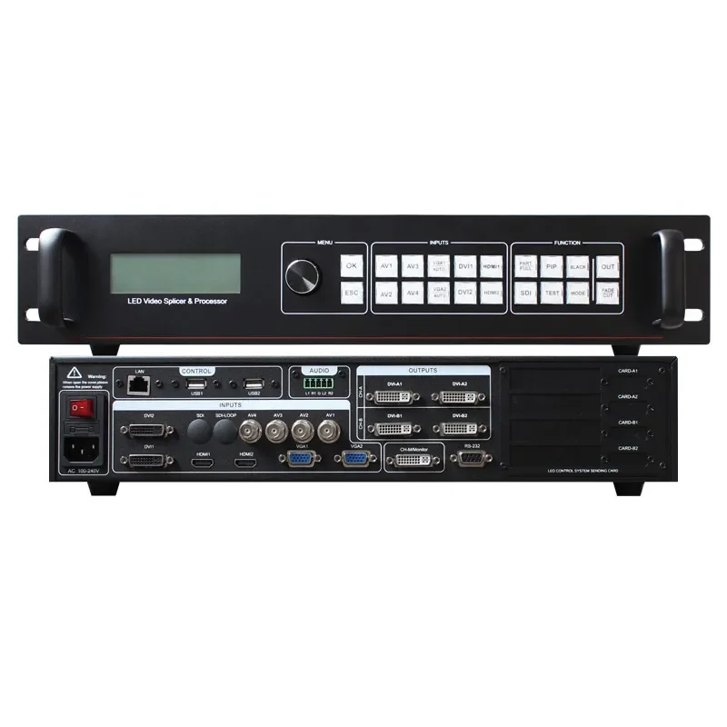

sc 358 4k video processor control two led wall led screen video wall display splicing processor