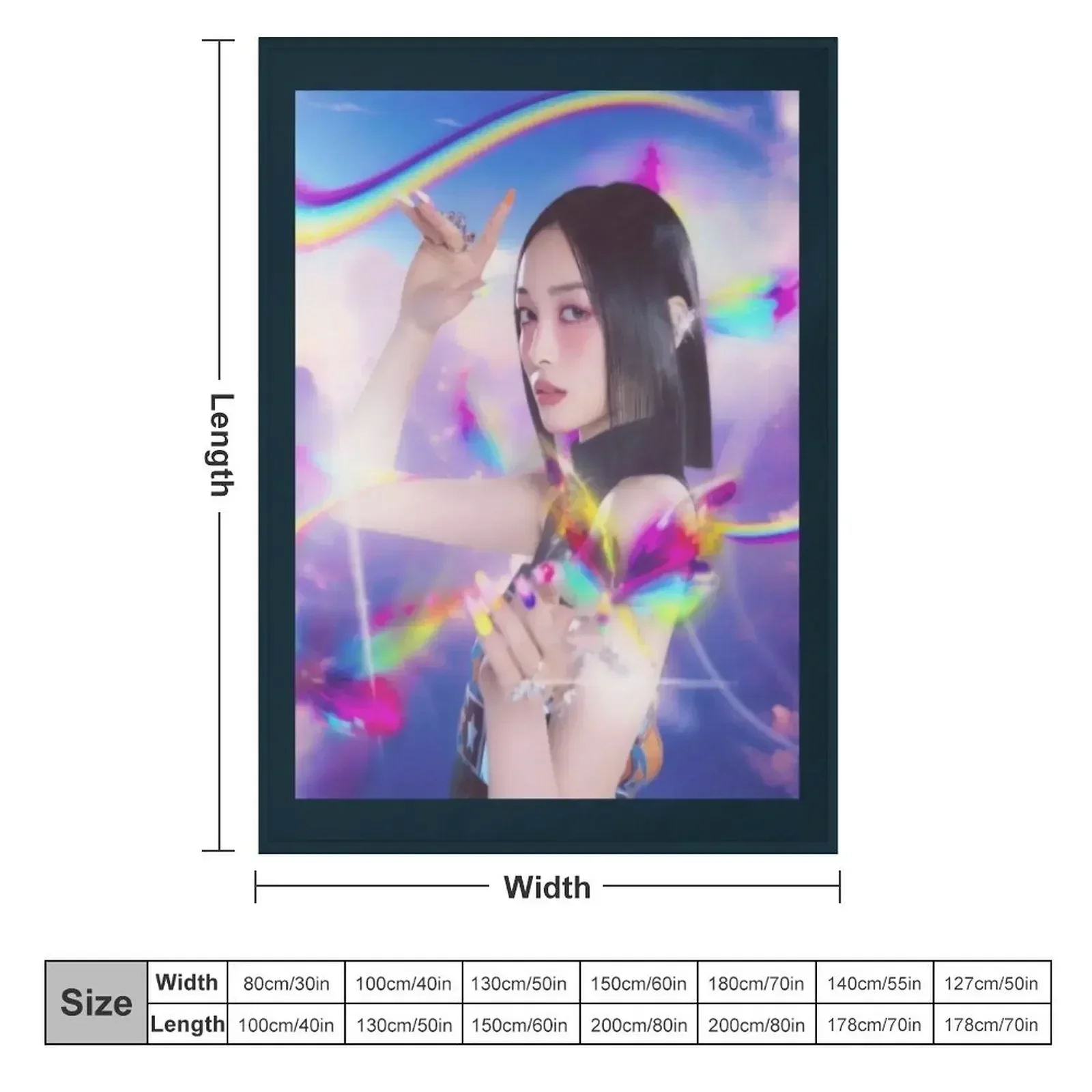 XG XG XG JURIN - SHOOTING STAR 1 Sticker Throw Blanket couch cozy soft plush fuzzy picnic outdoor blanket