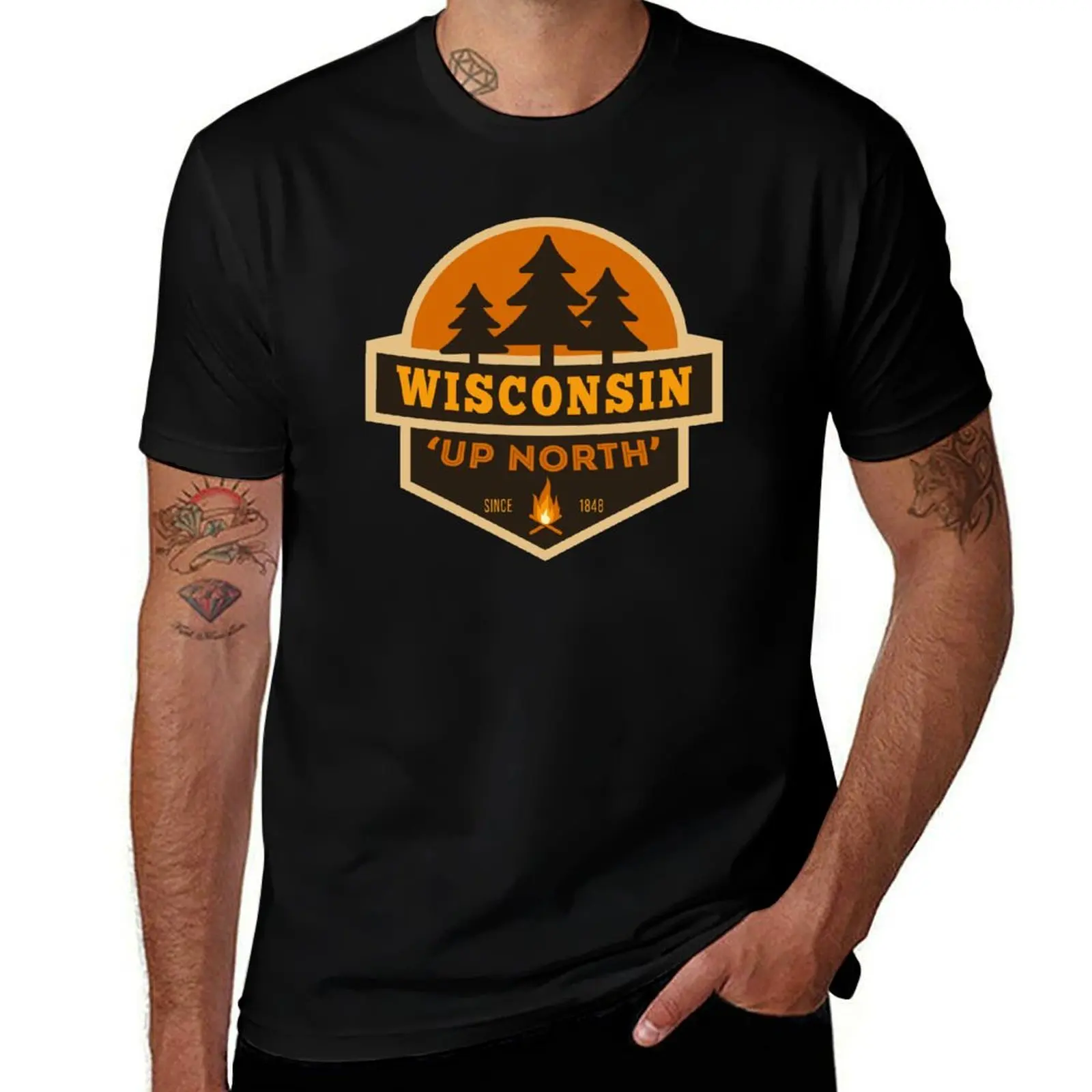 

Retro Wisconsin Up North T-Shirt graphic t shirts for man t shirts for man graphic tees funny t shirts man T-Shirt