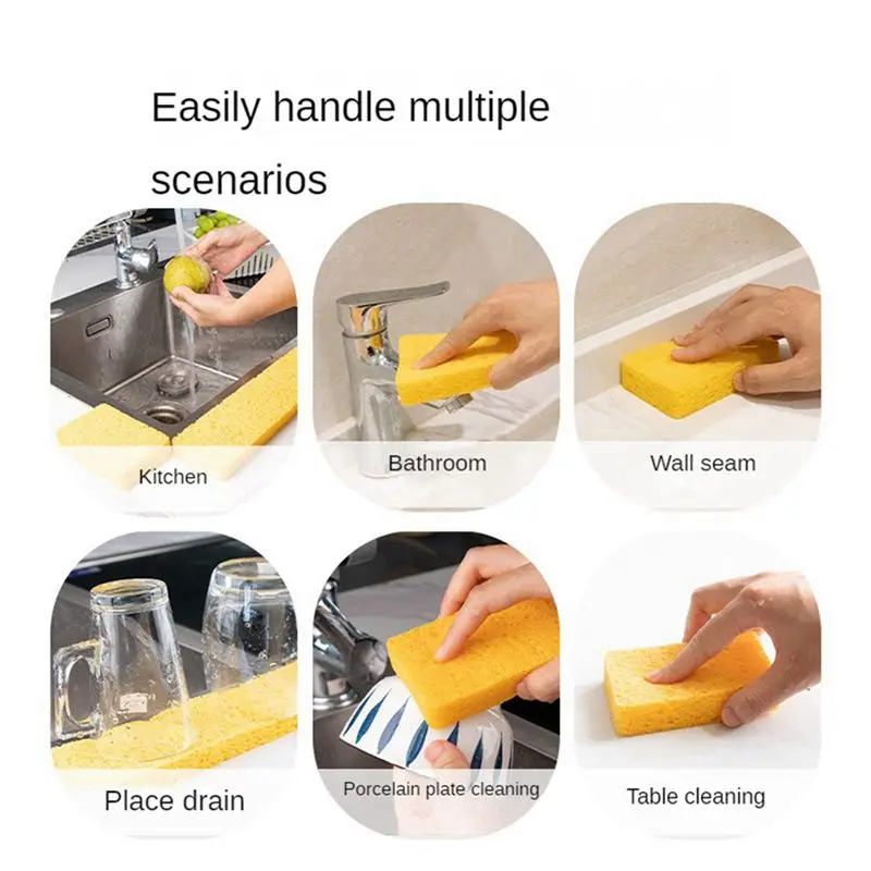 2X Long Strip Wood Pulp Cotton Absorbent Strip Wash Basin Water Blocking Sponge Strip Kitchen Sink Absorbent Cotton