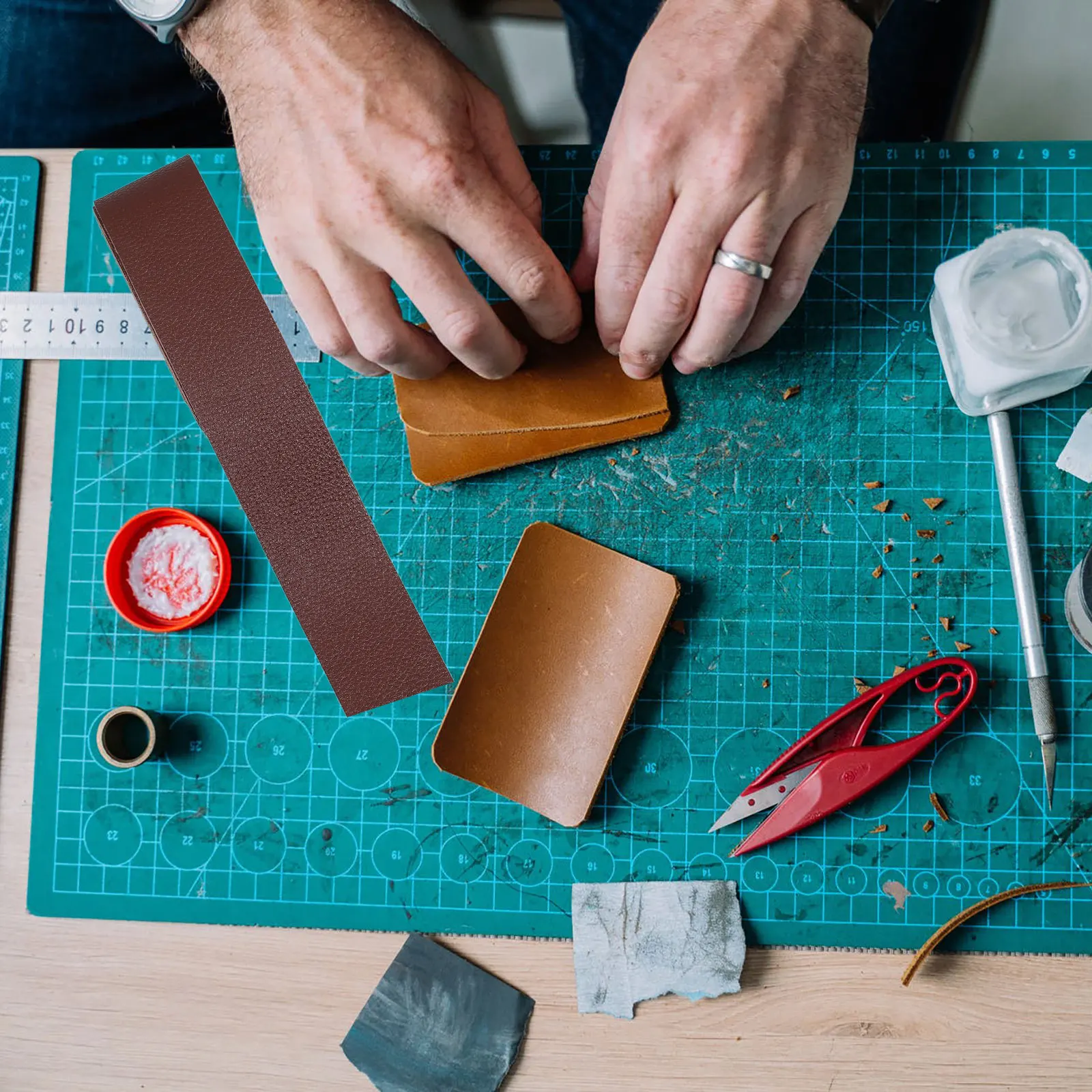 

PU Strap Wide Belt Strip 2 Meter Durable Material for DIY Bag Craft Shoulder Strap and Belt Making DIY Bag Material