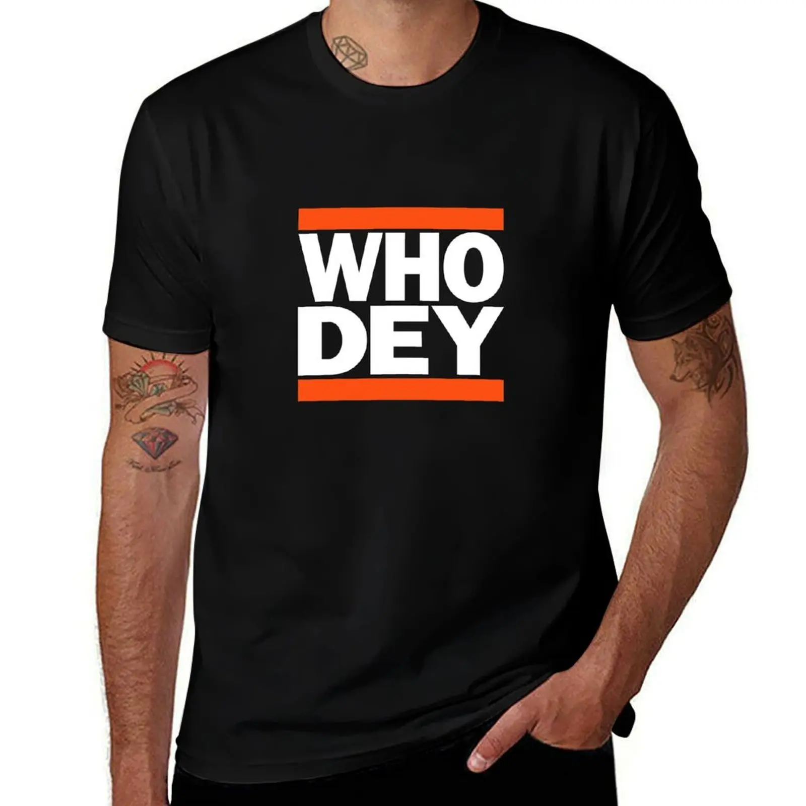 WHO DEY DMC T-Shirt oversized T-shirts man anime shirt t shirts for men pack