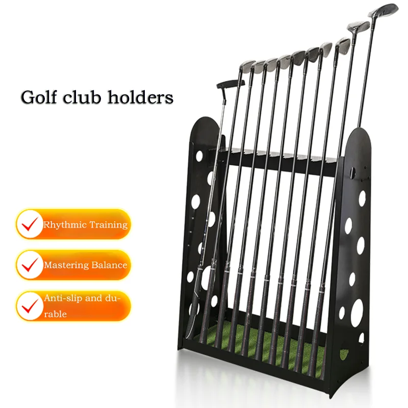 Metals Golf Club Display Stand Rack 9/11-Hole Golf Putter Rack Durable Metal Shelf Stand Golf