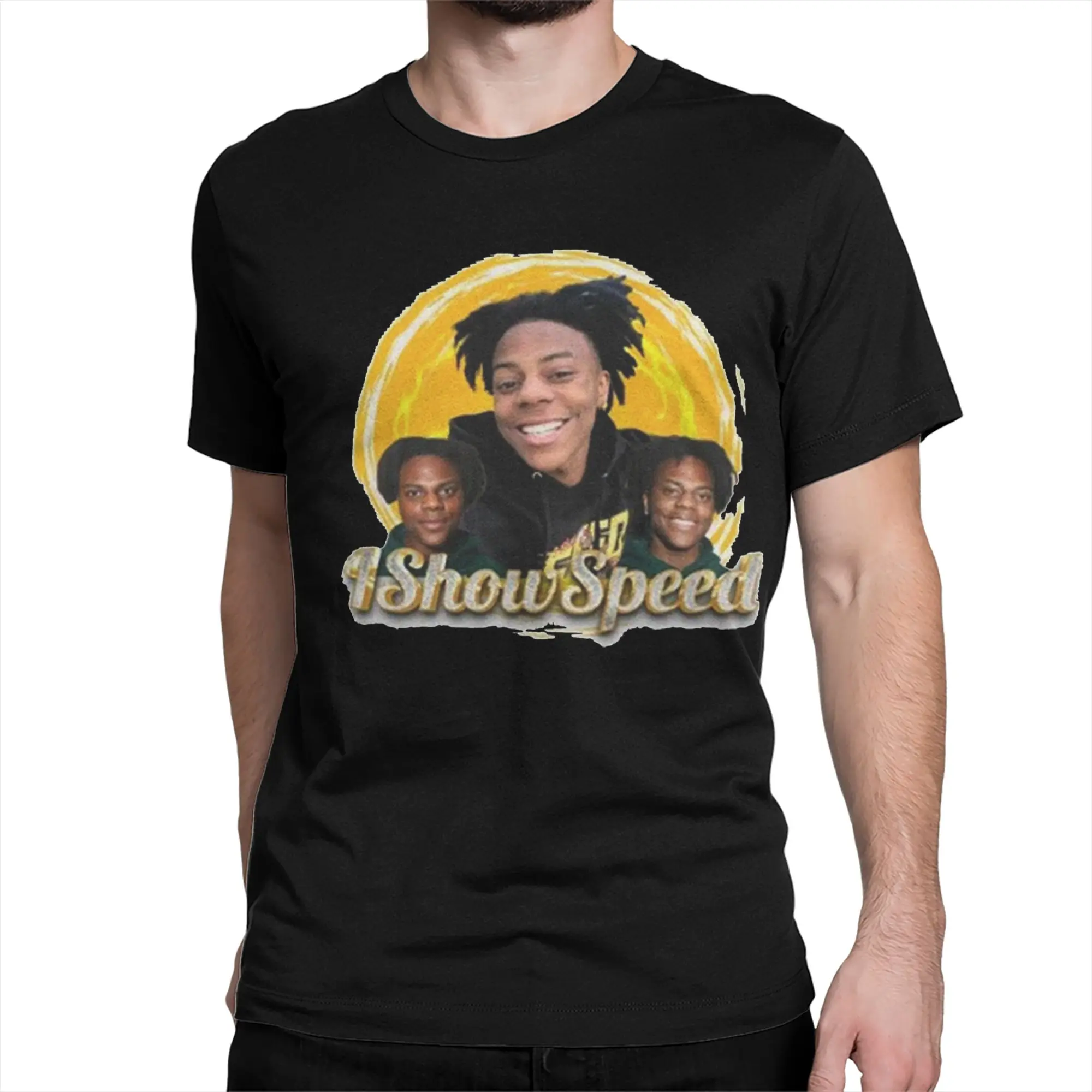 Ishowspeed Famous Streamer  for Men Women T Shirts  Novelty Tee Shirt Short Sleeve Round Neck T-Shirt 100% Cotton Summer Tops