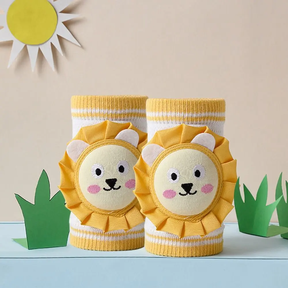 Bee bantalan kaki stroberi untuk bayi, bantal pelindung lutut katun kelinci merangkak, bantalan siku dan lutut bayi