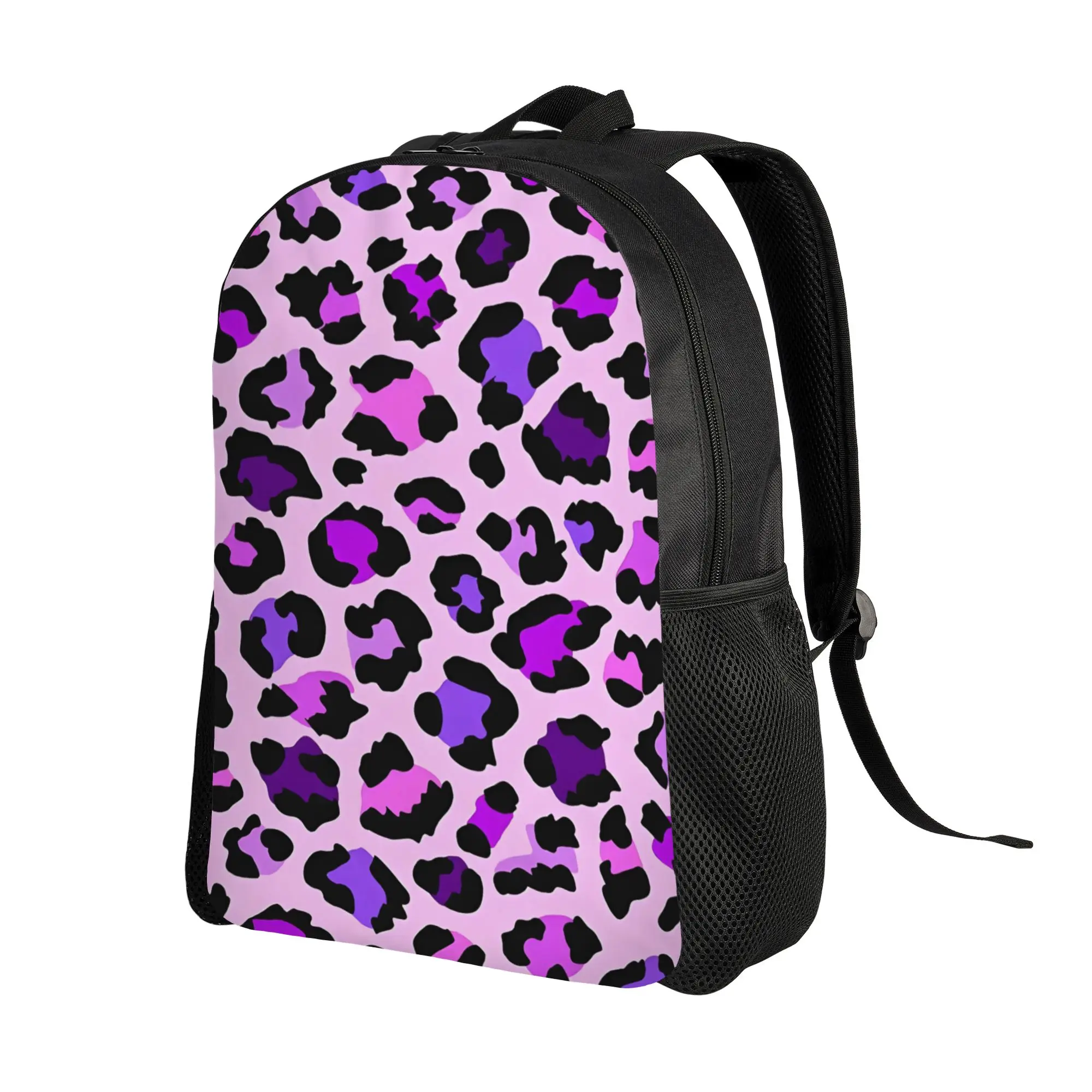 Back to school season Purple Leopard Print 1 Backpack Leopard Print Female Light Backpack