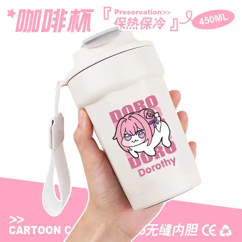 Game GODDESS OF VICTORY NIKKE Doro Men Women Stainless Steel Vacuum Cup Cosplay Cartoon Milk Coffee Water Cup Christmas Gift NEW