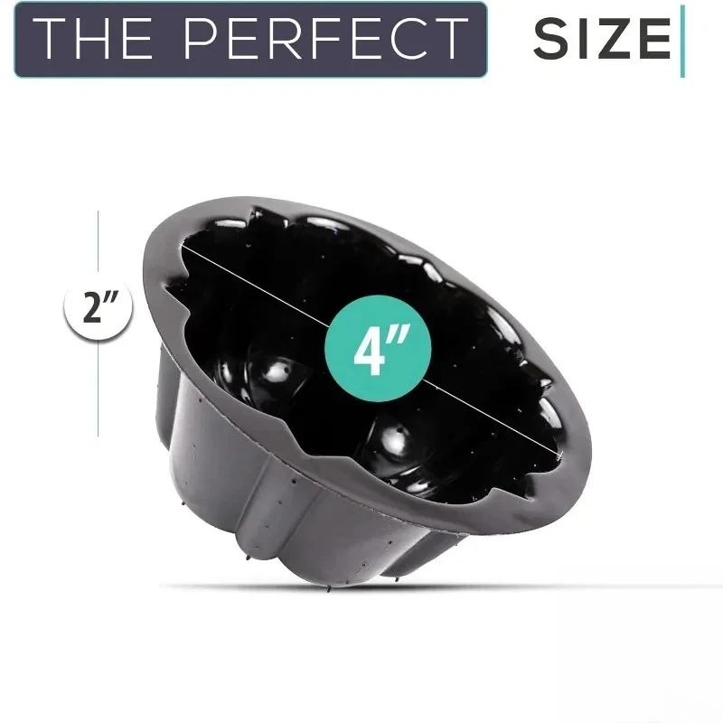 Non-Stick Silicone - Reusable Non-Stick baking New Products Hot SaleBakeable Plastic Mini Flan Molds Pan - Baking Pan