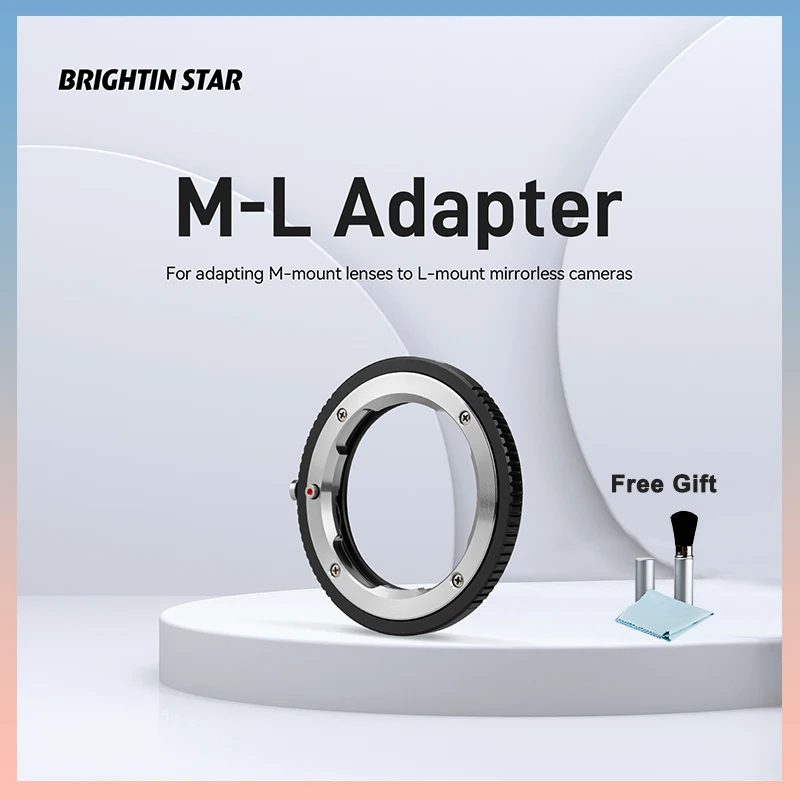 

Brightin Star LM-L Camera Lens Adapter Convertor Ring for Leica M Mount Lens to Leica L Sigma L Mount Camera SL TL CL CL2 FP