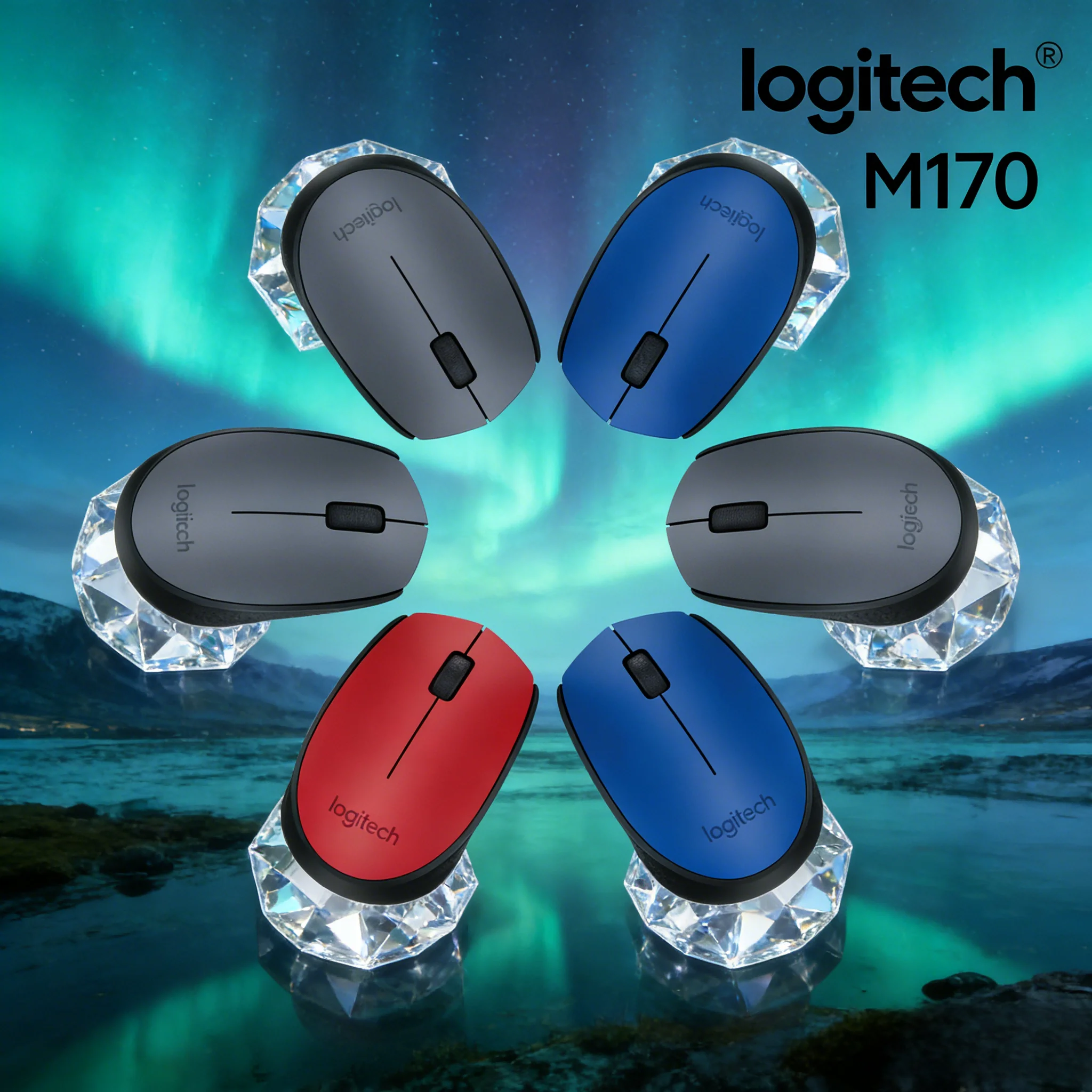 

M170/M185/M220/M221/M280 Home Wireless Mouse 2.4G 10m Range Plug and Play