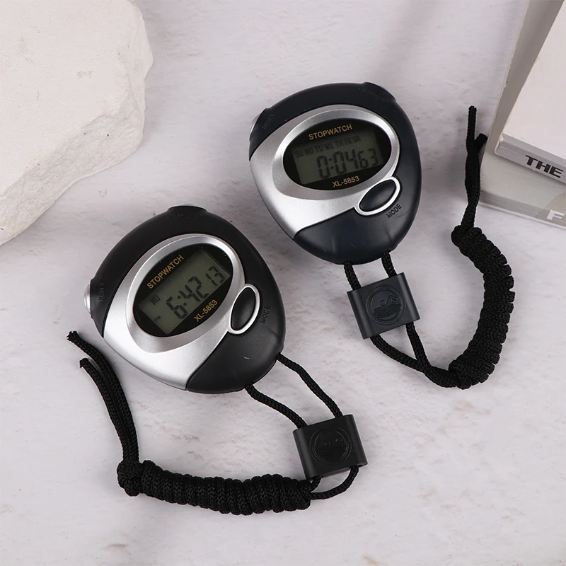 Handheld Sport Stopwatch Counter Waterproof Digitale Display LCD Chronometer Fitness Timer For Swimming Running Sport Training