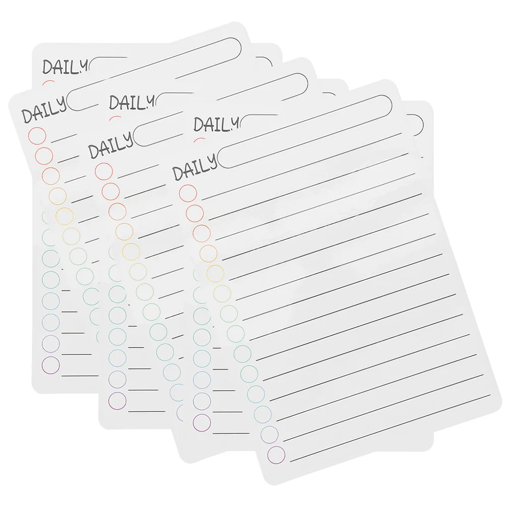 

6Pcs Magnetic Daily Planner Dry Erase Boards Whiteboard for Refrigerator Weekly Schedule Reusable Planning Board