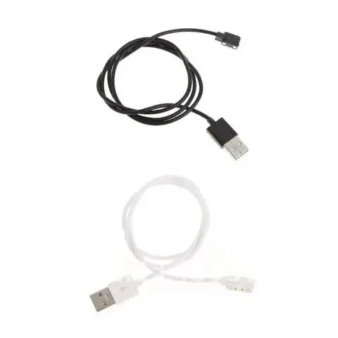 Ładowarka Uniwersalny kabel USB do ładowania inteligentnego zegarka 2-pinowy klips 4 mm Przewód do inteligentnej bransoletki