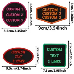 Parche bordado con respaldo de bucle para planchar y personalizar