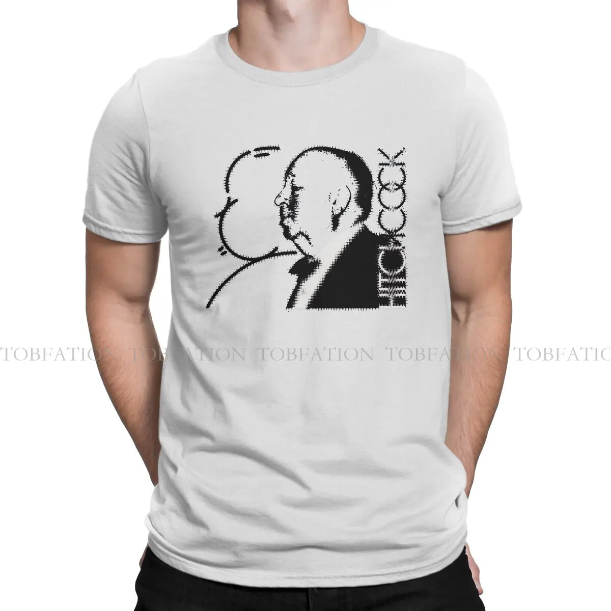 Alfred Hitchcock HITCHCOCK - HITCHSHOCK T Shirt Grunge Men's Tees Summer 100% Cotton Clothing Crewneck TShirt