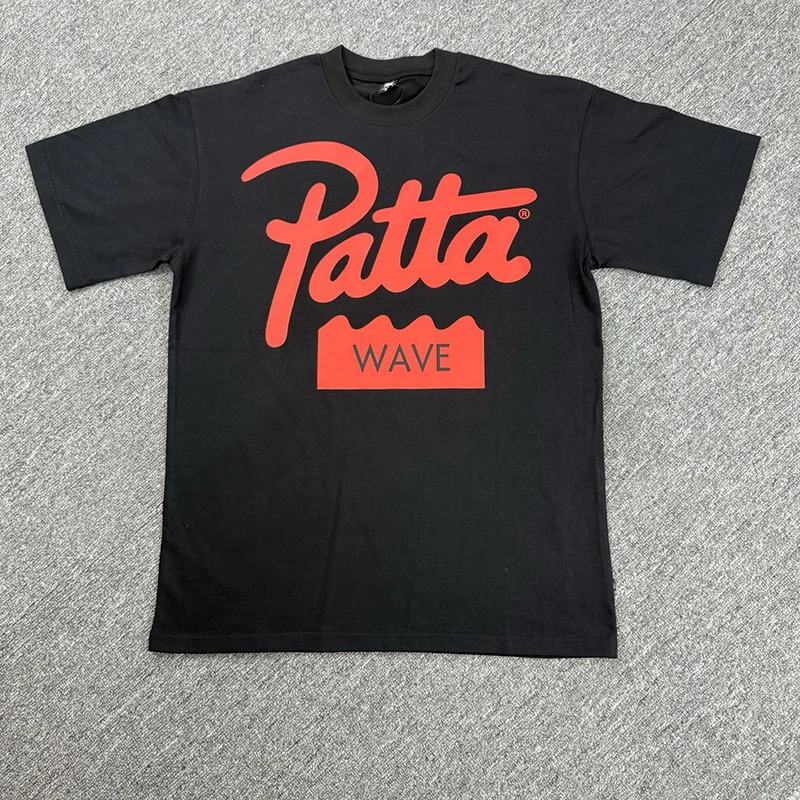 Summer New Style PATTA Short Sleeve T Shirts Logo Letter Print Men Women Street Trend Patta T-shirts Tops