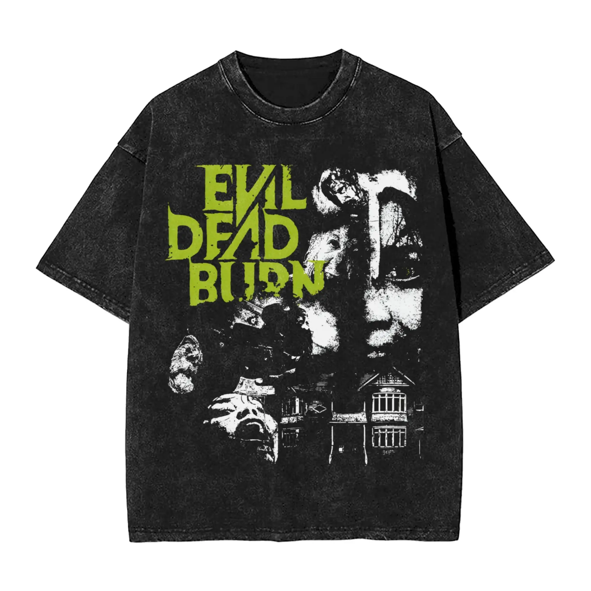 Printed evil dead burn 2026 Washed Shirt Apparel Oversize T-Shirts  for Men Women Tees