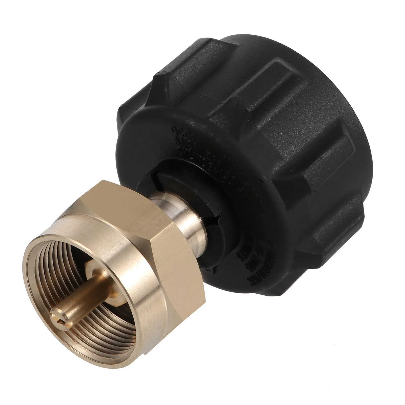Adattatore di ricarica per serbatoio di propano da 1 libbra Materiale in ottone Strumento di trasferimento del gas di facile installazione Filettatura standard USA Campeggio Barbecue Gas esterno