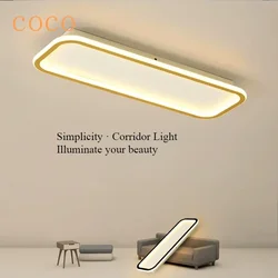 Modern creative long strip ceiling light LED Nordic minimalist living room, bedroom, hallway, balcony, bar decoration lighting