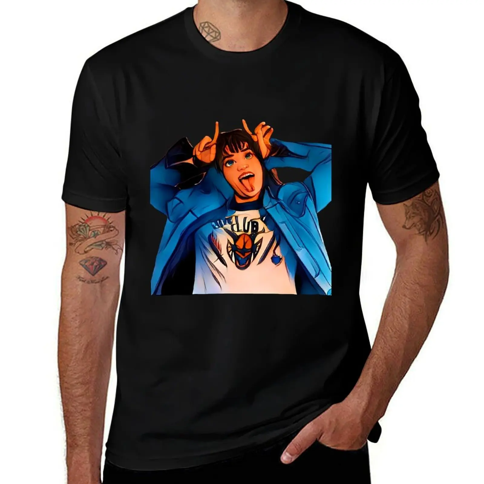 Eddie Munson T-Shirt Street Style Casual Tee Shirt T-Shirt