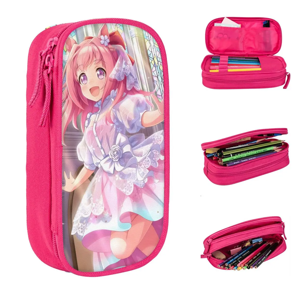 

Классические пеналы Haru Urara Aime, пеналы, коробка для ручек для студентов, сумка большой емкости, школьный подарок, канцелярские принадлежности