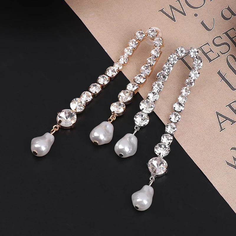 1 par de nicho strass franja brincos moda simples luz luxo brincos presente para mulheres banquete jóias acessórios