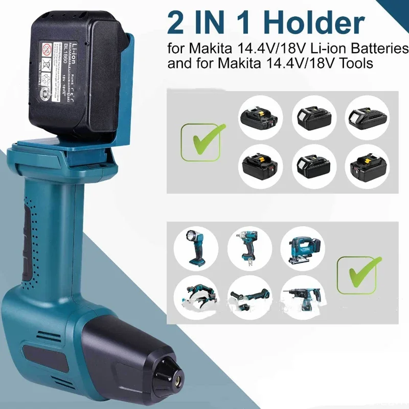Imagem -02 - Suporte para Ferramentas Elétricas para Makita Suporte para Cabide de Montagem de Bateria Suporte para Armazenamento Dewalt Milwaukee 18v em 1pc