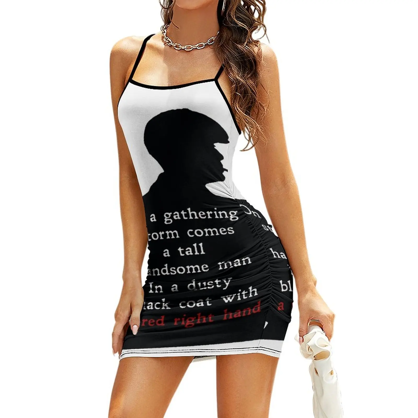 

Red Right Hand Sling Dress Summer dresses for women Dress vintage Dress
