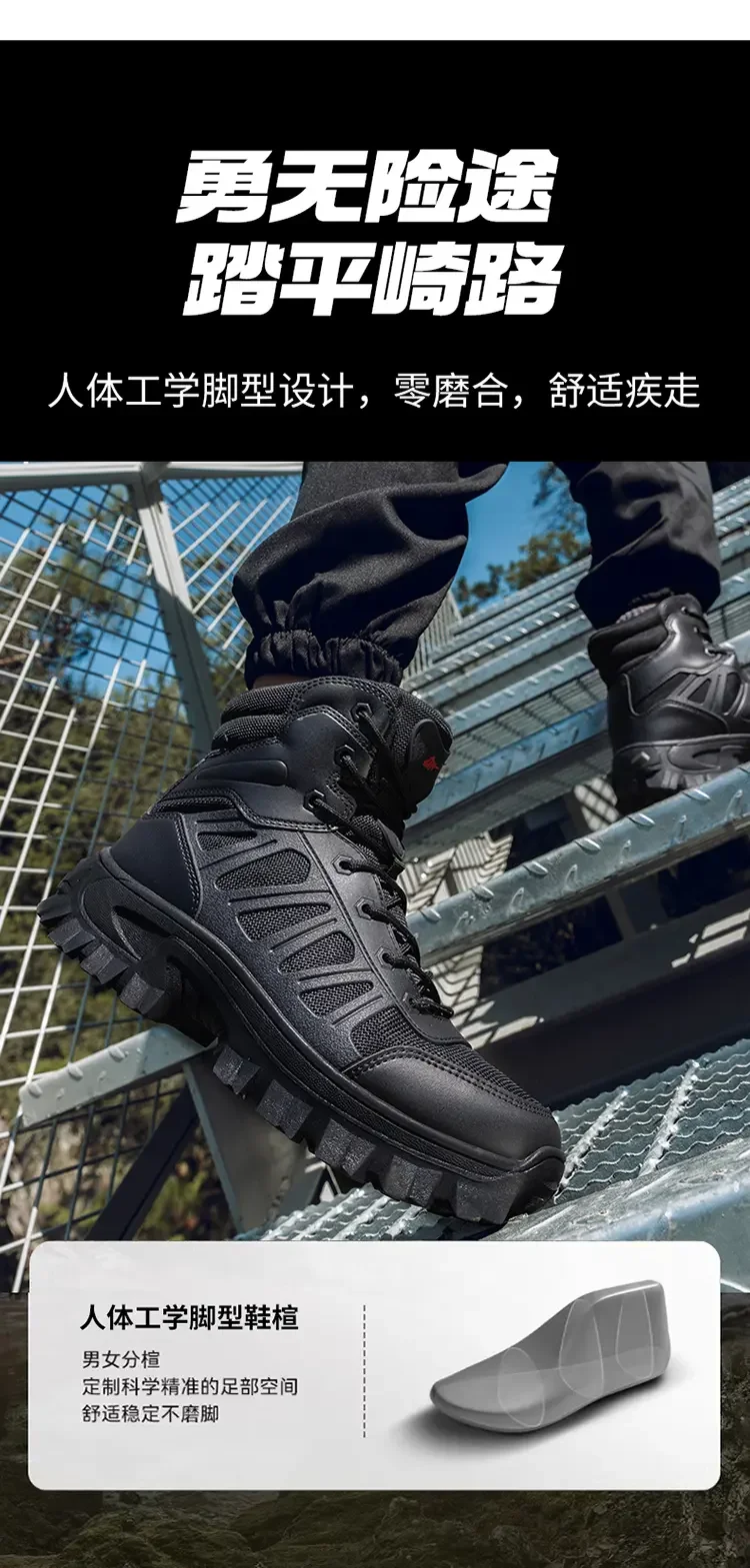 أحذية ثلج جديدة مبطنة بالصوف عبر الحدود مبطنة بالصوف سميكة للمشي لمسافات طويلة أحذية عسكرية عالية الجودة #4