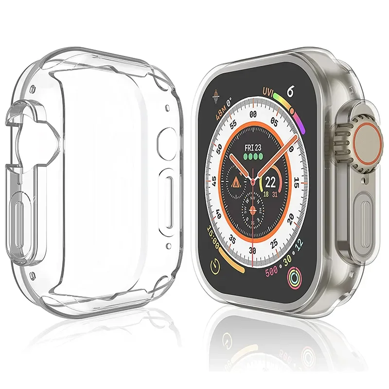 TPU Case for Apple Watch Ultra 3 49mm Case 9 8 7 45mm 41mm All-round Anti-drop Protection Glass iWatch 6 5 4 SE3 44mm 42mm 40mm