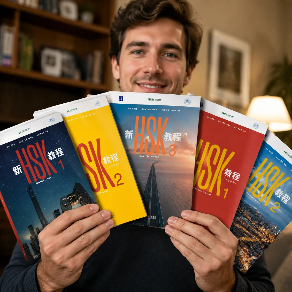 

(5 Books) New HSK 3.0 Course 2026 Edition – Chinese Self-Study Book Set