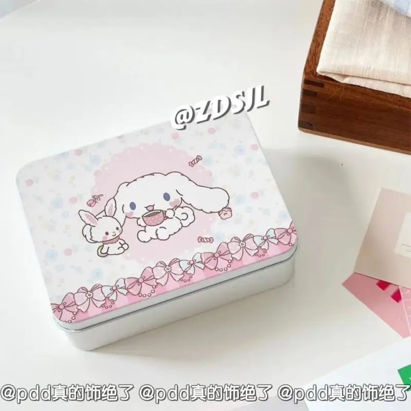 

Sanrio Girl Cartoon Storage Box Desktop Cinnamoroll Anime Kawaii Small Card Storage Box Sweet Cute Sorting Box Miscellaneous Box