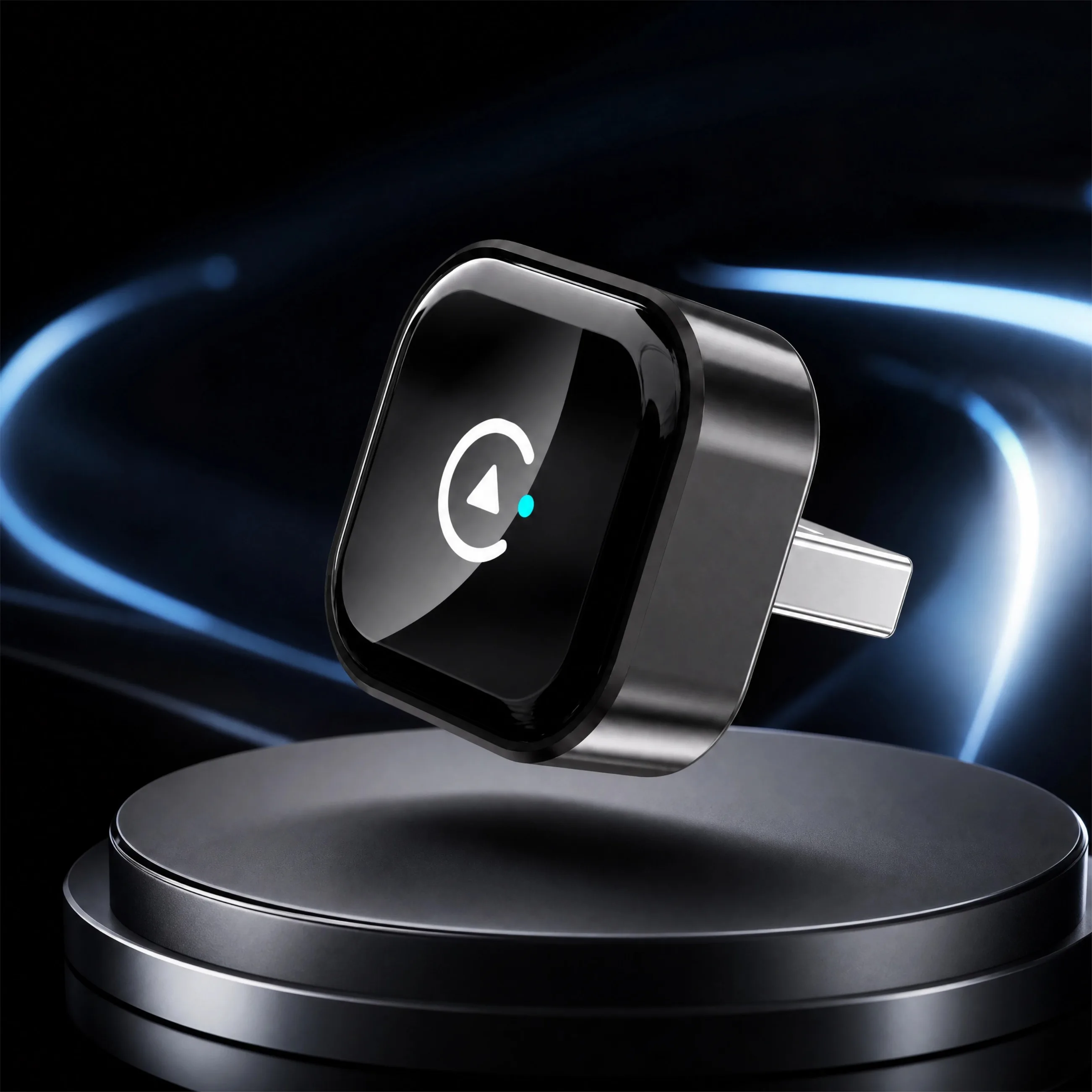 Wireless CarPlay Android Auto Adapter Wired to Wireless Upgrade Plug and Play Fast Stable Connection Mini Portable Car Adapter