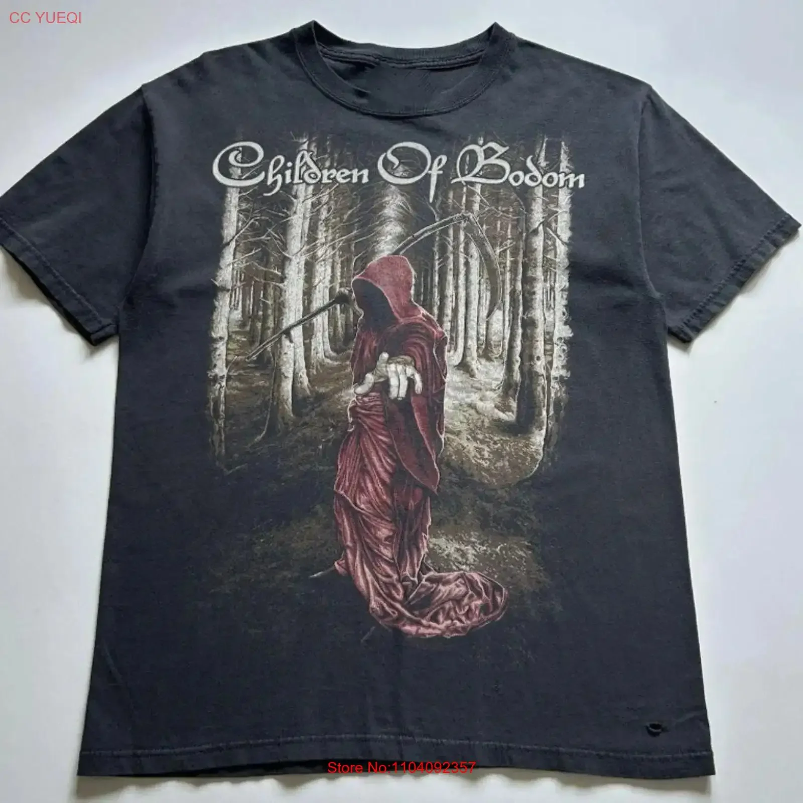 Children Of Bodom rock punk music tour shirt VK08241 vintage Washed homme graphic Stretched fashion Comfortable Versatile