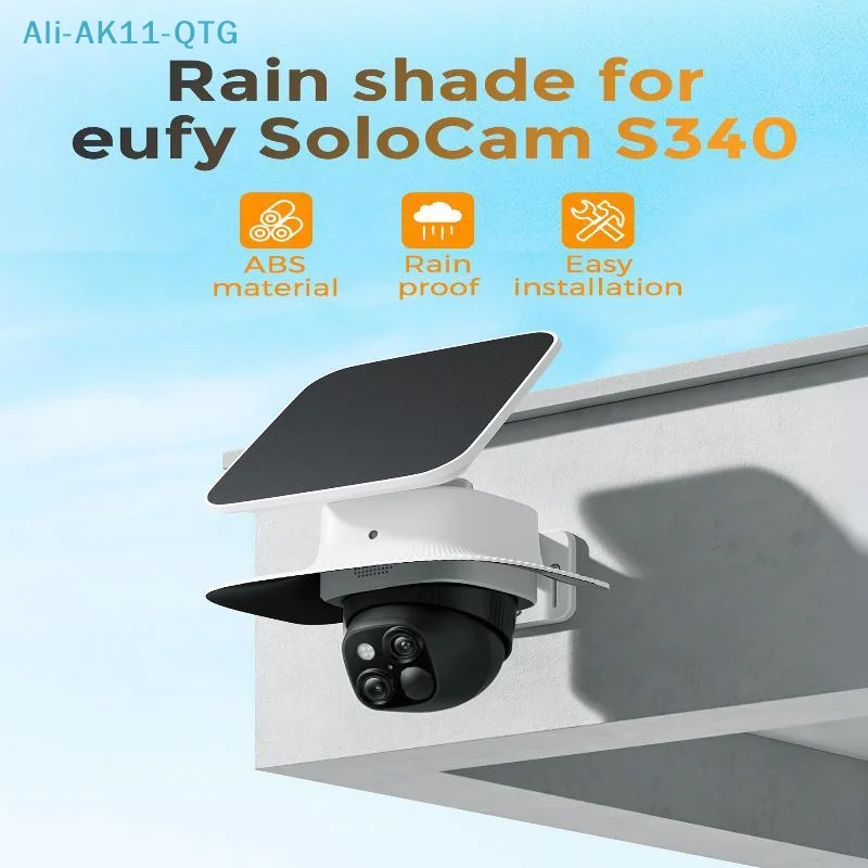 NEW ABS Weatherproof Cover For Eufy S340 Protection Against Rain Sun White Security Camera Protective Cover