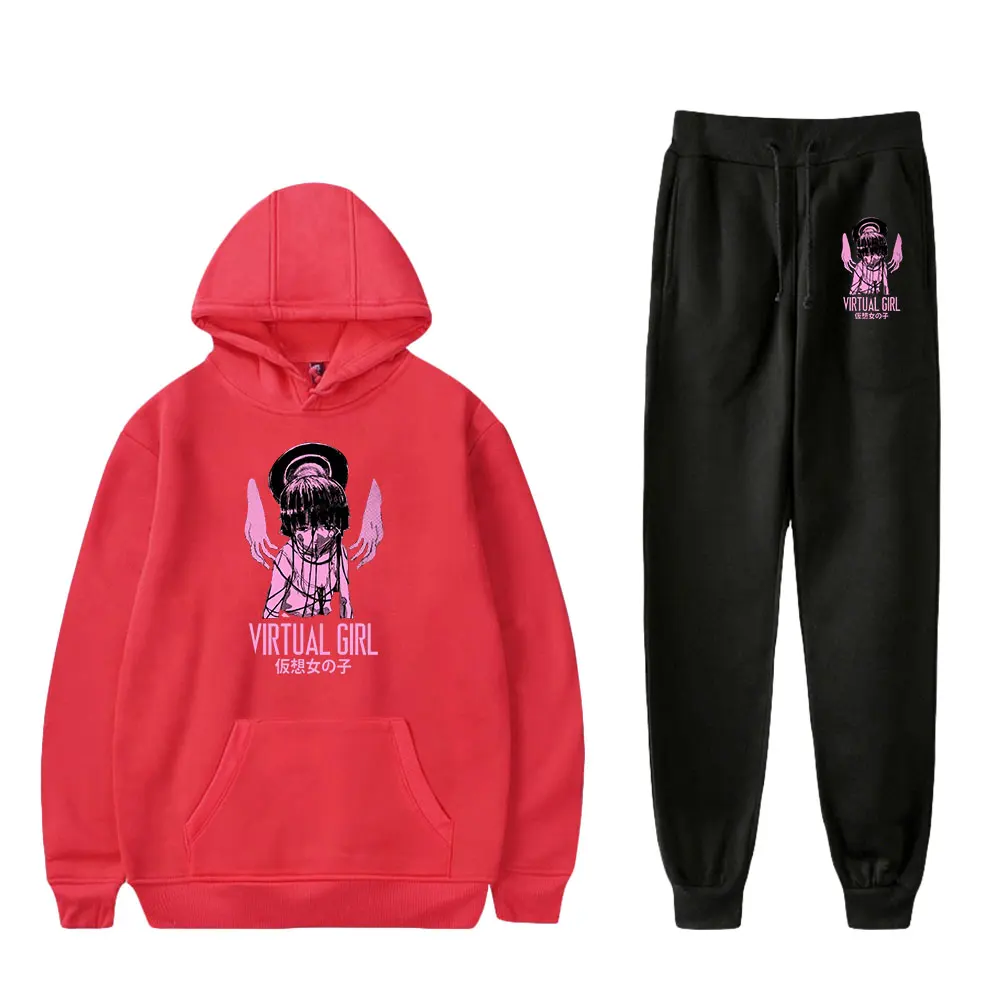 Seryjne eksperymenty leżały bluzy z kapturem z nowatorskim kawaii bluzy anime bluzy z długim rękawem unisex bluza hip-hopowa