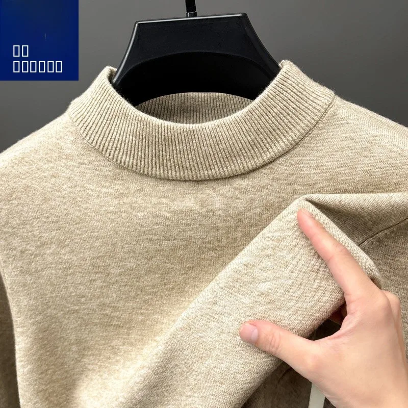 

Мужской свитер Slim Fit с высоким воротником, цвет весны и осени, базовый слой, трикотаж, молодежный модный полиэфирное волокно