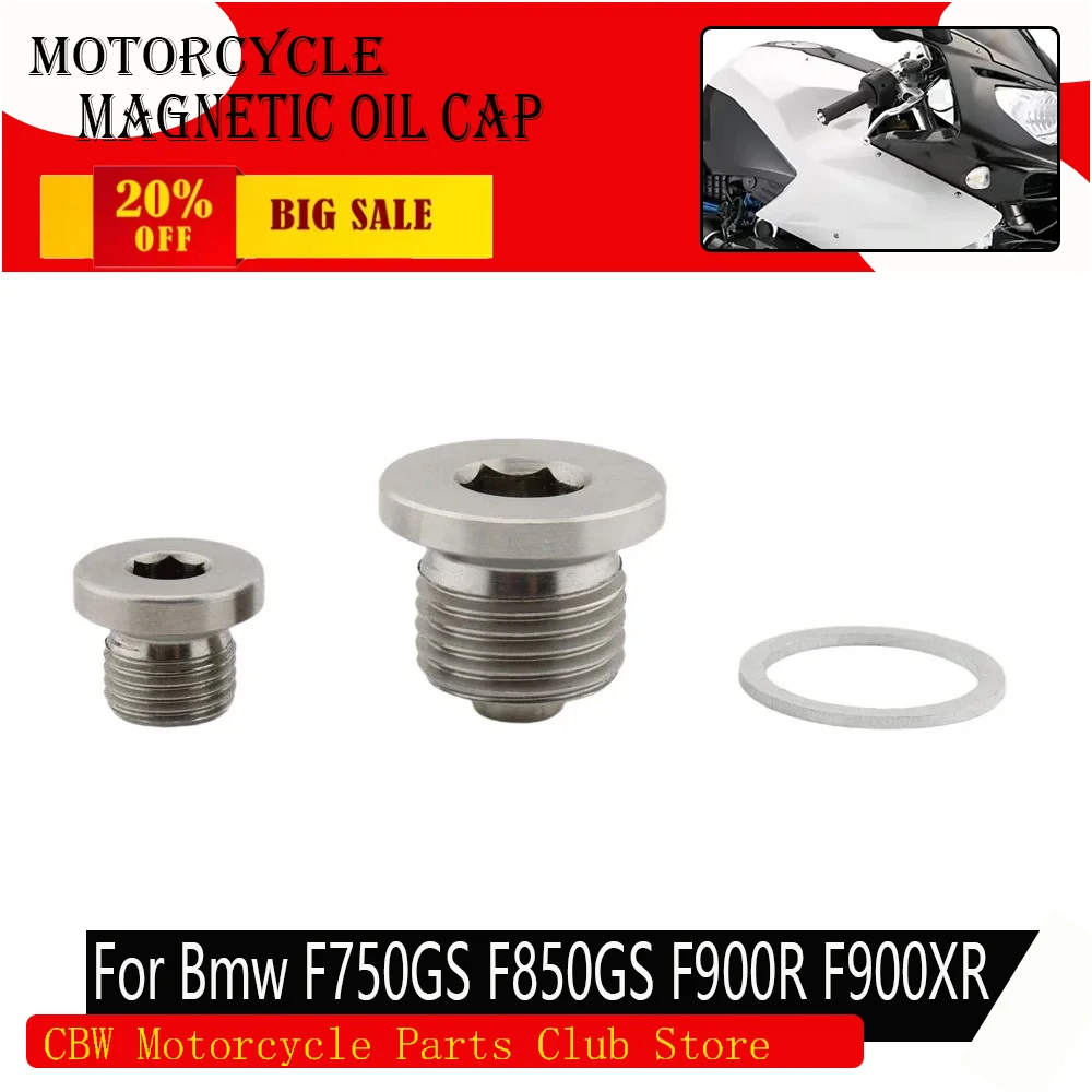 

M16*1.5 M10*1 Stainless Steel Magnetic Oil Drain Plug for Bmw F750GS F850GS F900R F900XR S1000R S1000RR C 400 600 GT X SPORT