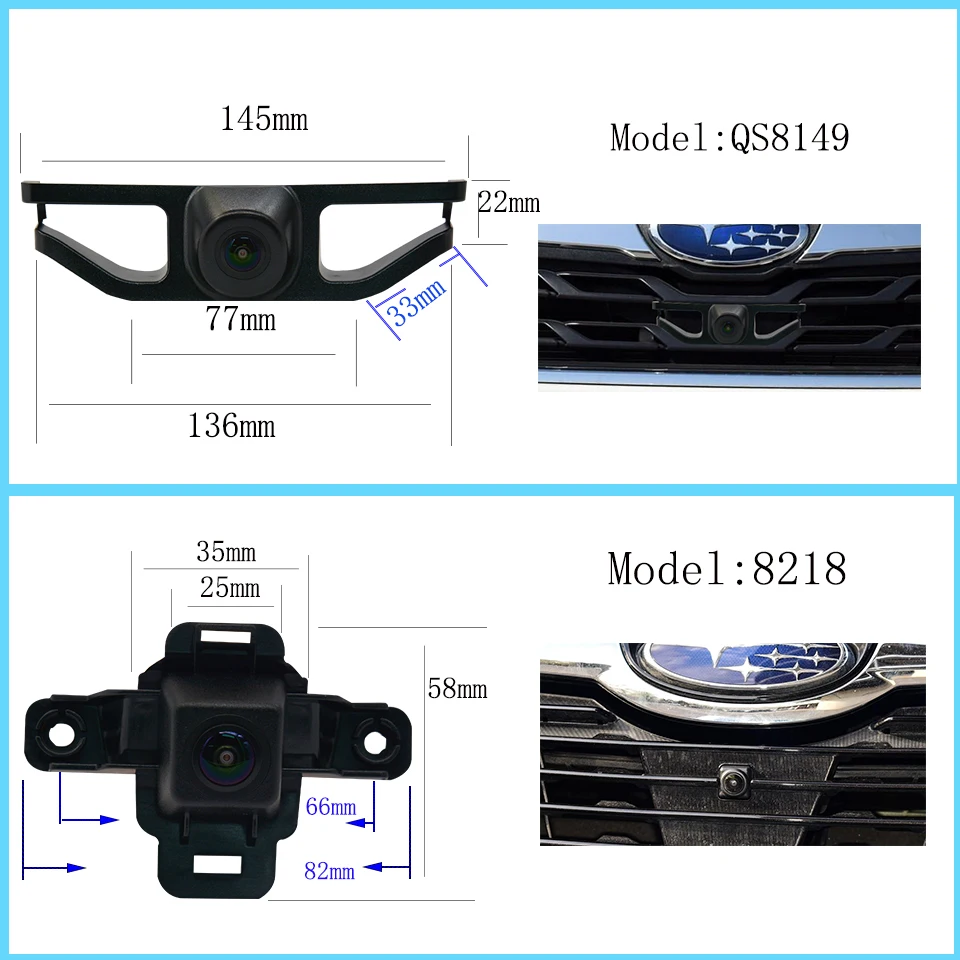 170° Vehicle HD 1080P Car Front View Camera For Subaru Forester SJ 2016 2017 2018 2019 2020 2021 Night Vision Waterproof CCD